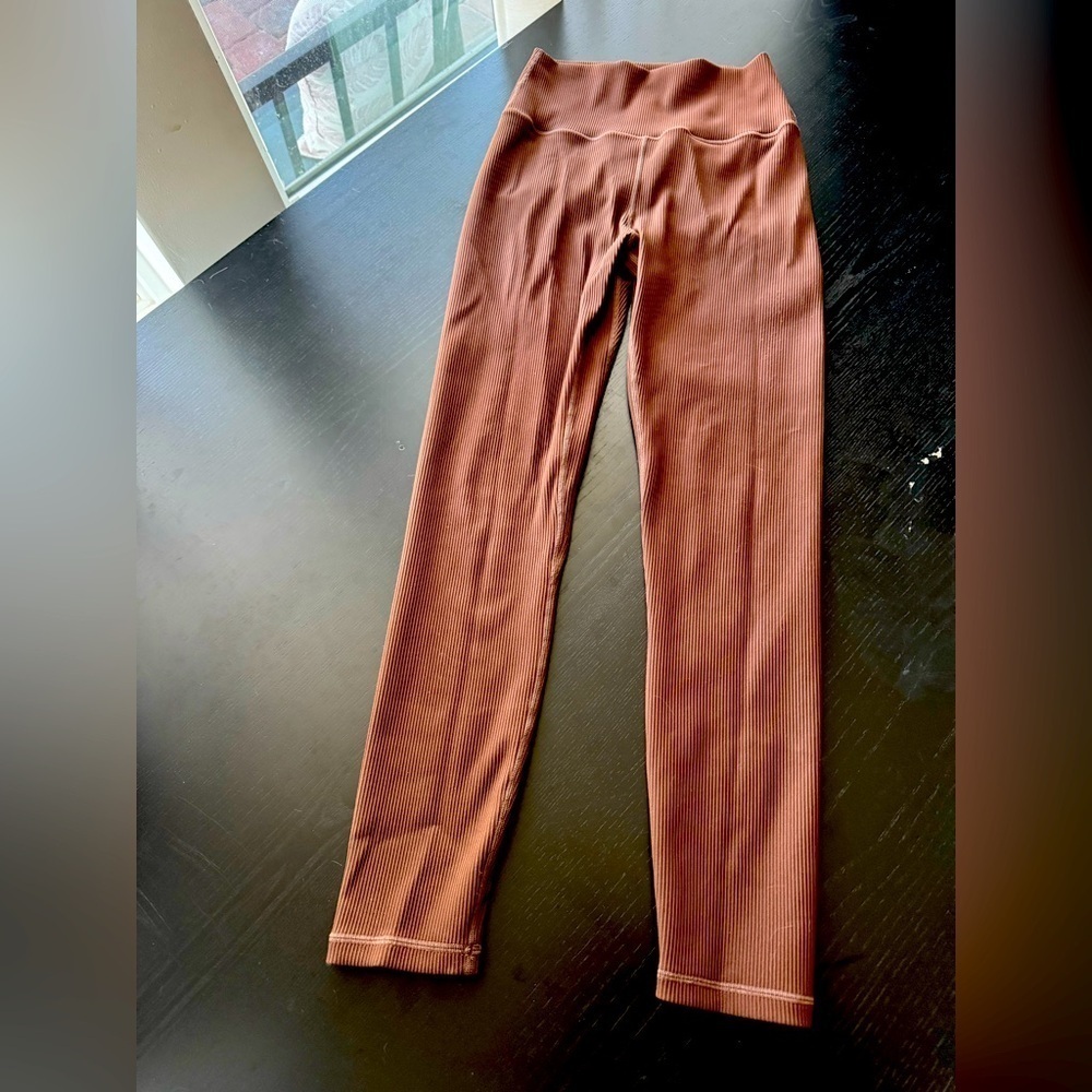 Born Primitive Ribbed Leggings in Brown Size L